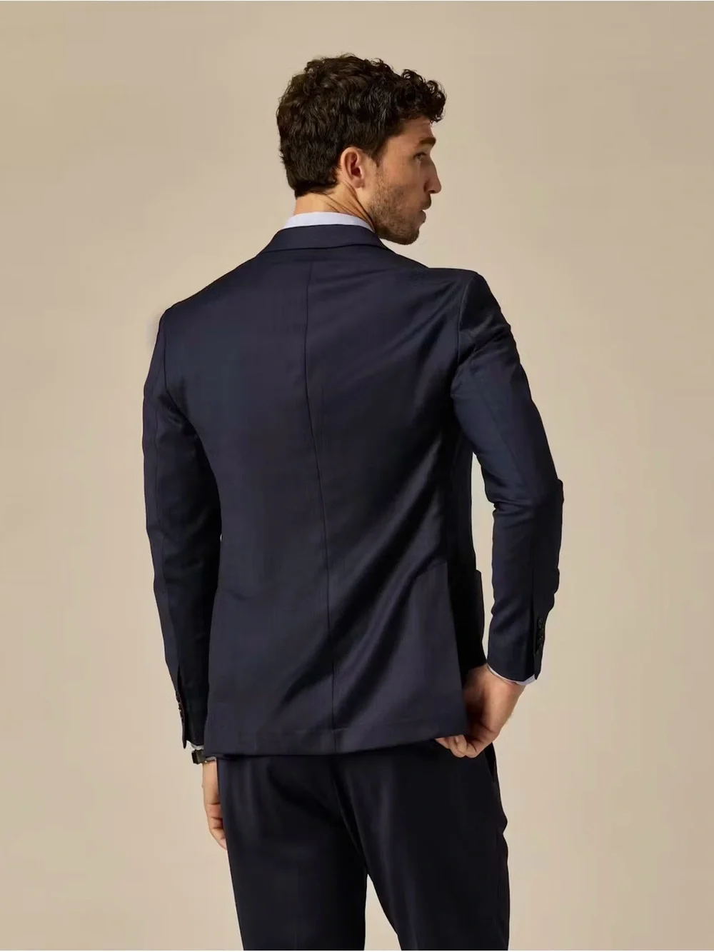 Huckberry Wills - Rosedale Linen Classic Patch Pocket Suit Jacket in Navy